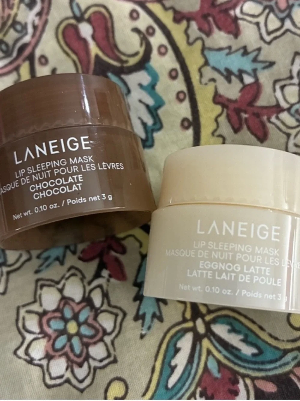 LANEIGE Lip Sleeping Masks - Chocolate & Eggnog Latte